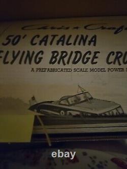Modèles Vintage Chris Craft Sterling 50' Catalina Flying Bridge Cruiser Kit NIB
