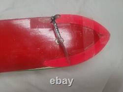 Modèles scientifiques en bois Vintage KMK Kokusai de bateaux avec moteur, boîte et piles