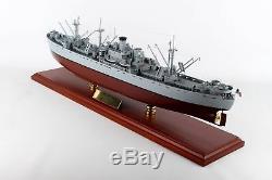 Navire Cargo Naval Mbrlibtr De La Marine Américaine, Modèle De Bateau En Bois, Seconde Guerre Mondiale, Assemblé
