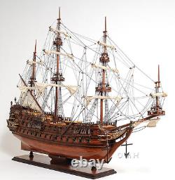 Navire amiral néerlandais De Zeven Provinciën Maquette à l'échelle d'un navire en bois de 36 pouces de longueur, tout neuf