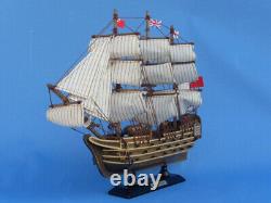 Navire modèle en bois de la HMS Victory de 14 pouces