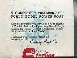 New Century Sea Maid 20' Model Boat Kit By Sterling (nouveau Vieux Stock Scellé!)
