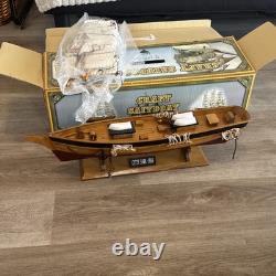 Nouveau Modèle de Voilier en Bois Décoratif Bateau Navire 26x24x5 Bateau à Voile en Bois
