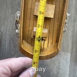 Nouveau Modèle de Voilier en Bois Décoratif Bateau Navire 26x24x5 Bateau à Voile en Bois