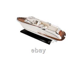 Nouveau modèle réduit en bois de bateau rapide Rivarama d'Italie