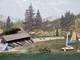 Nouvelle Maison De Bateau Construite Scène De Plage 4 Disposition De Train Canoë Flottant Avion Aquatique