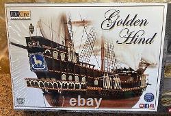 Occre Golden Hind 185 (12003) Kit de bateau en bois pour maquette fabriqué en Europe Nouveau