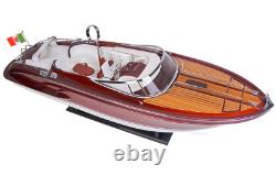 Porte-bouteille de vin Riva Rivarama en bois modèle de bateau à grande vitesse 37 Yacht à moteur italien Power