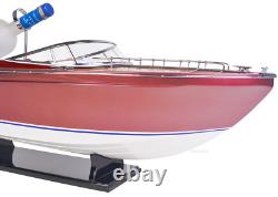 Porte-bouteille de vin Riva Rivarama en bois modèle de bateau à grande vitesse 37 Yacht à moteur italien Power