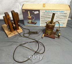 Produits du Midwest Vintage MODÈLE VI Moteur de bateau à vapeur à un cylindre #980 + SUPPLÉMENTS