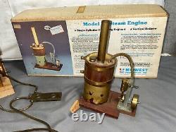 Produits du Midwest Vintage MODÈLE VI Moteur de bateau à vapeur à un cylindre #980 + SUPPLÉMENTS