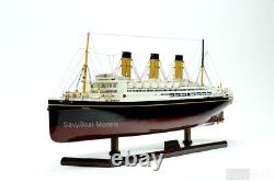 RMS Majestic White Star Ocean Liner, Maquette de bateau en bois de qualité muséale, 1300