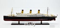 RMS Majestic White Star Ocean Liner, Maquette de bateau en bois de qualité muséale, 1300