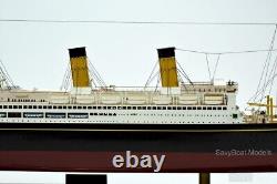 RMS Majestic White Star Ocean Liner, Maquette de bateau en bois de qualité muséale, 1300