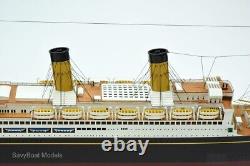 RMS Majestic White Star Ocean Liner, Maquette de bateau en bois de qualité muséale, 1300