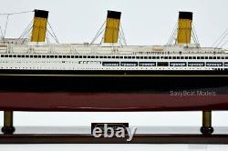 RMS Majestic White Star Ocean Liner, Maquette de bateau en bois de qualité muséale, 1300
