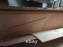 Rare Kit de Bateau Modèle Chris Craft en Acajou Runabout à Dos en Baril 1940 # 1234