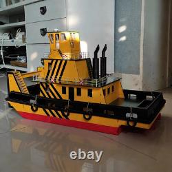 Remorqueur télécommandé en structure de bois, kit de modèle de bateau RC en matériaux pour navires