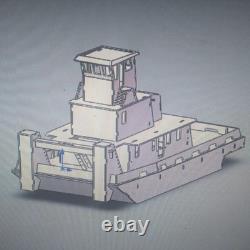 Remorqueur télécommandé en structure de bois, kit de modèle de bateau RC en matériaux pour navires