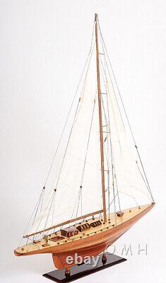 Réplique de bateau en bois de 40 pouces Shamrock Yacht nouvellement fabriquée