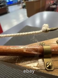 Réplique de modèle de bateau en bois Columbia Yacht L de 39 pouces