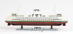 Réplique de modèle de bateau en bois de ferry de Washington de 25 pouces NOUVEAU