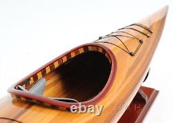 Réplique de modèle de bateau en bois de kayak de 42 pouces nouvellement sortie
