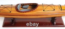 Réplique de modèle de bateau en bois de kayak de 42 pouces nouvellement sortie