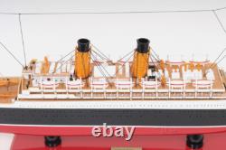 Réplique de modèle de bateau en bois de l'Empress of Ireland de 32 pouces NOUVEAU