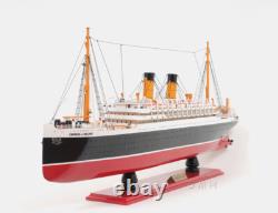 Réplique de modèle de bateau en bois de l'Empress of Ireland de 32 pouces NOUVEAU