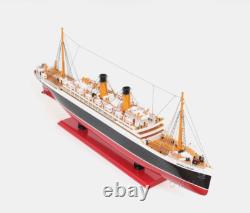 Réplique de modèle de bateau en bois de l'Empress of Ireland de 32 pouces NOUVEAU