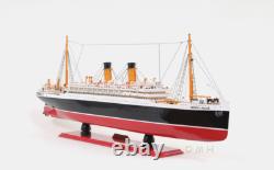 Réplique de modèle de bateau en bois de l'Empress of Ireland de 32 pouces NOUVEAU