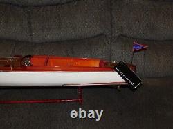 Réplique du bateau de course en bois Chris Craft modèle Drexel Heritage #22 SPEED BOAT