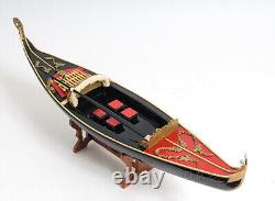 Réplique du modèle de bateau en bois de 23 pouces de la gondole vénitienne