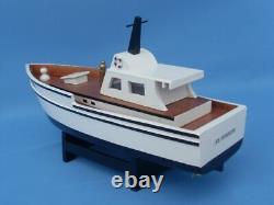 Réplique en bois du bateau SS Minnow de l'île de Gilligan 14 pouces entièrement assemblée