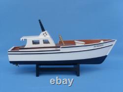 Réplique en bois du bateau SS Minnow de l'île de Gilligan 14 pouces entièrement assemblée
