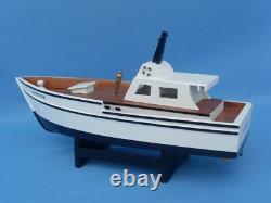 Réplique en bois du bateau SS Minnow de l'île de Gilligan 14 pouces entièrement assemblée
