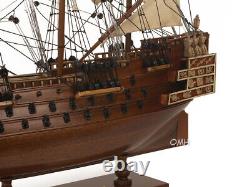 Réplique neuve du modèle réduit en bois du bateau HMS Sovereign of the Seas de 20 pouces