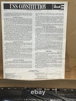 Revell 1-96 Modèle réduit du navire USS Constitution Kit Nouveau Ouvert Vintage 1969