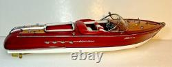 Riva Aquarama 21 Maquette de Bateau en Bois Classique Runabout Italien avec Détails