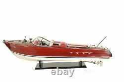 Riva Aquarama Exclusive Edition Speed Boat 35 Rc Motor Model Ship Assemblé