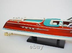 Riva Aquarama Lamborghini Wood Boat Modèle 21 (53 Cm)