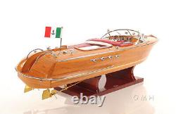 Riva Aquarama Speed Boat Scale En Bois Modèle 27 Classic Italienne Ahogany Runabout