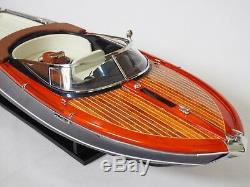 Riva Aquariva Boat 27 (68 Cm) En Bois Miniature
