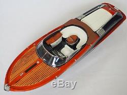 Riva Aquariva Boat 27 (68 Cm) En Bois Miniature