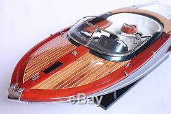 Riva Aquariva Boat 27 (68cm) En Bois Miniature
