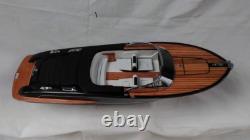 Riva Iseo 26 Modèle de Bateau en Bois de Qualité L70 Belle Décoration d'Intérieur Modèle Fait à la Main