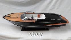 Riva Iseo 26 Modèle de Bateau en Bois de Qualité L70 Belle Décoration d'Intérieur Modèle Fait à la Main