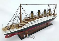 Rms Titanic Modèle Bateau Bateau Ocean Liner 23 60cm Wooden White Star Line Cruise
