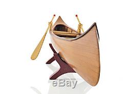 Rushton Indian Girl Canoe Modèle 24 Handcrafted En Bois Construit Bateau Nouveau